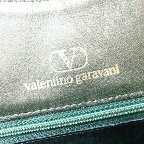 Valentino Vintage Green Gold Leather shoulder bag - Picture 4 of 7